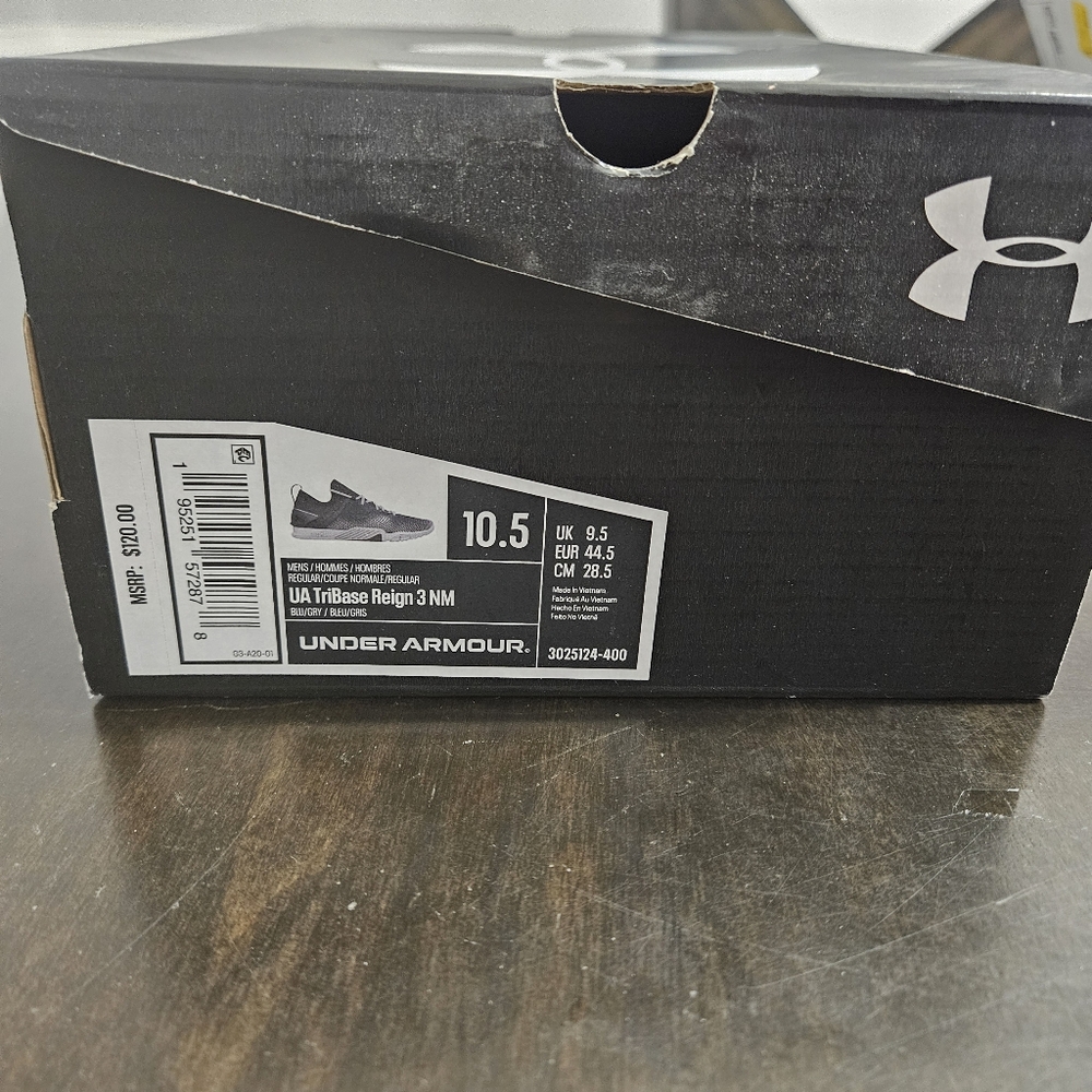 Men's Under Armour UA TriBase™ Reign 3 Blue/Gray Training Shoes 10.5 - Picture 10 of 12